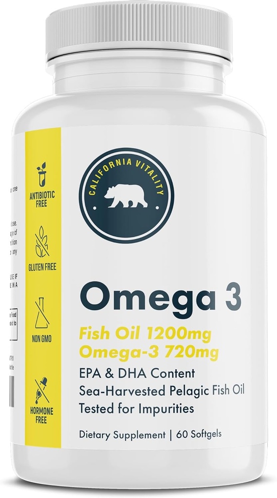 Fish Oil Omega-3 Supplements, Omega-3, EPA, DHA, Lemon Flavor - Made in The USA, Vegan, Non-GMO, Gluten-Free, and Dairy-Free 2