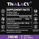 2400mg Fadogia Agrestis Tongkat Ali Supplement - Fadogia Agrestis 1400mg & Tongkat Ali 1000mg Ultra Blend, Maximum Strength, Muscle Mass & Athletic Performance, 360 Softgels 3