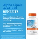 Doctor's Best Alpha-Lipoic Acid 300, Supports Antioxidant Function & Glycemic Balances, Non-GMO, Gluten Free, Vegan, Soy Free, 300 mg, 180 Veggie Caps 3