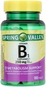 Spring Valley Vitamin B1 Tablets Dietary Supplement, 250 mg, 100 Count + Dri Store Sticker. 3