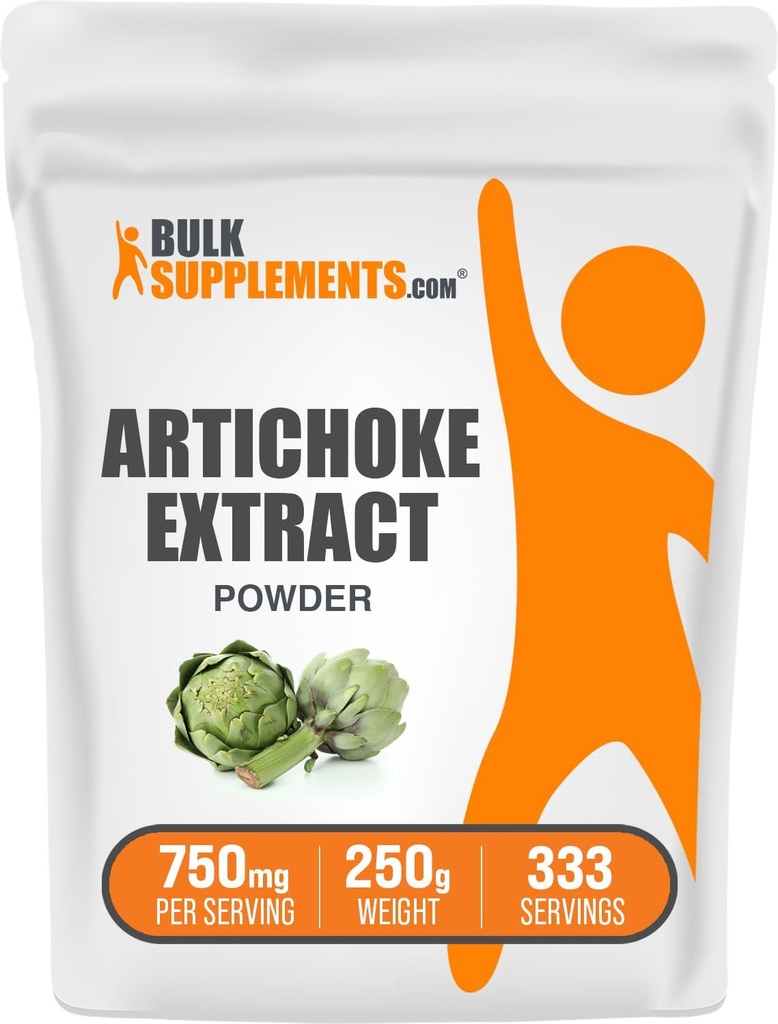 BulkSupplements.com Artichoke Extract Powder - Herbal Supplement, Artichoke Supplement - Vegan & Gluten Free, 750mg per Serving, 250g (8.8 oz) (Pack of 1) 2