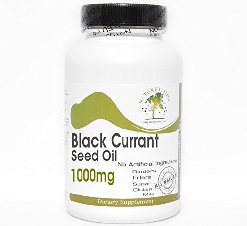 Black Currant Seed Oil 1000mg ~ 90 Capsules - No Additives ~ Naturetition Supplements 2