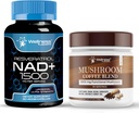 WELLNESS LABSRX NAD+ Supplement Capsules 1500mg - Mushroom Coffee Blend 2
