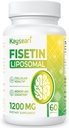 Fisetin 1200mg Liposomal Fisetin Supplements 98% Pure Fisetin Polyphenols Antioxidants Immunity Health Aging Cognitive Support Non-GMO 60 Capsules 2