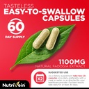 Nutrivein Premium Fadogia Agrestis and Tongkat Ali Supplement with Turkesterone - 1100 mg - 120 Caps - Synergistic Blend for Performance, Strength, & Recovery for Men & Women of All Ages 6