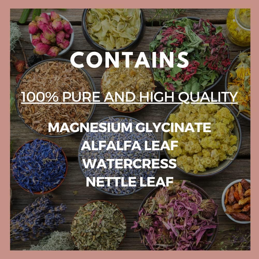 Remedy's nutrition Magnesium Glycinate | 1,000 mg, 60 Vegan Capsules Dietary Supplement | Two Month Supply | Also Contains Alfalfa Leaf, Watercress & Nettle Leaf 5