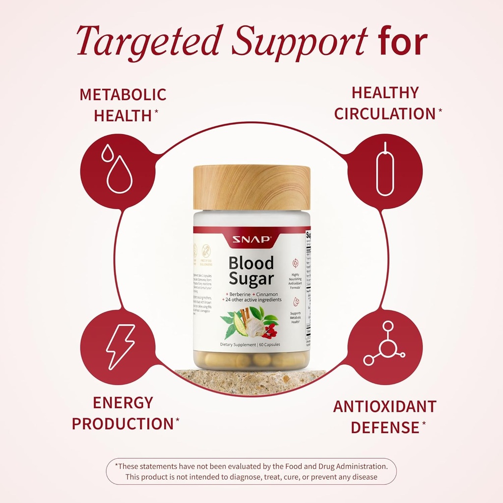 Snap Supplements Blood Sugar Blend - 180 Count 6