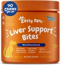 Zesty Paws Liver Support Supplement for Dogs - with Milk Thistle Extract, Turmeric Curcumin, Choline - Soft Chew Formula - for Dog Liver Function 2