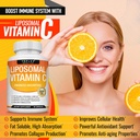 Liposomal Vitamin C 2100mg High Absorption Fat Soluble VIT C - Immune Support Collagen Booster Immunity Defense & Powerful Antioxidant, MCT Oil & Sunflower Lecithin, Acsorbic Acid, Vegan Non-GMO 4