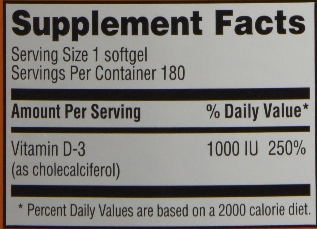 Trader Joe's Vitamin D-3 1000iu, 180softgels 4