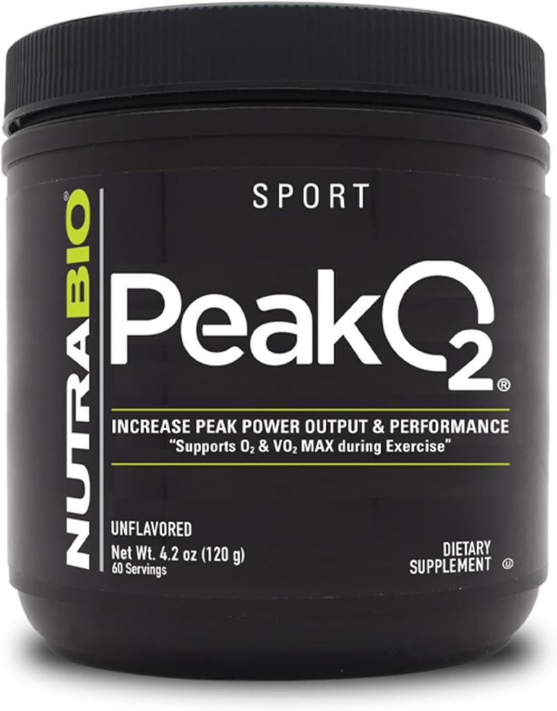 NutraBio Peak O2, Unflavored, 4.2 oz (120 g), Labs 2