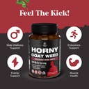 Bundle of Horny Goat Weed for Men with Black Maca Root, Tongkat Ali, Saw Palmetto & Panax Ginseng Extract and Maca Root Capsules - Herbal Wellness Supplement with Siberian Ginseng Ashwagandha 5