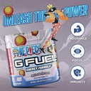 G Fuel ONE Piece Revive-Revive Energy Drink Powder, Pre Workout Caffeine Mix for Gaming, Sugar Free Focus Amino + Antioxidants, 3.7oz (Peach Kiwi Dragon Fruit, 15 Servings) 4