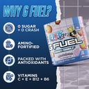 G Fuel ONE Piece Revive-Revive Energy Drink Powder, Pre Workout Caffeine Mix for Gaming, Sugar Free Focus Amino + Antioxidants, 3.7oz (Peach Kiwi Dragon Fruit, 15 Servings) 6