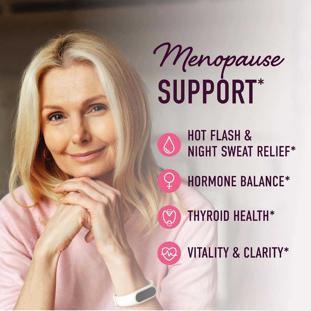 Menopause Support Gummies | Hormone Balance Relief for Hot Flashes, Night Sweats, Mood Swings, & Bloating | with Phytoestrogen Soy, Vitamin D3, PABA, Biotin | Vegetarian, Gluten-Free | 60 Count 3