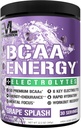 EVL BCAAs Amino Acids Powder - BCAA Energy Pre Workout Powder for Muscle Recovery Lean Growth and Endurance - Rehydrating Post Workout Recovery Drink with 6 Key Electrolytes - Grape Splash 2
