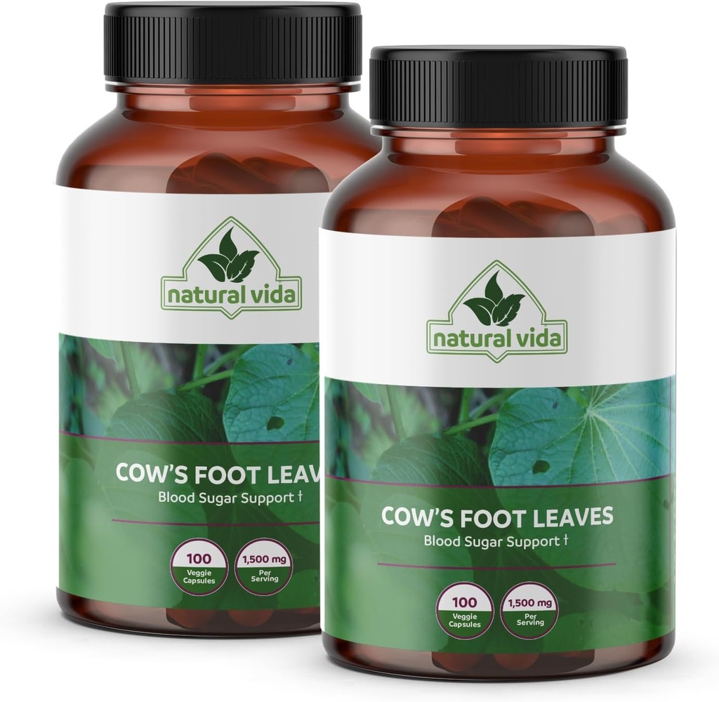 Pata de Vaca - Cow's Foot Leaves - 100 Veggie Capsules - 1,500mg Herbal Supplement Cows Foot 4