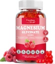 Magnesium Glycinate Gummies 500mg | Relaxation Calm Magnesium Gummies | Sugar-Free | Non-GMO | Gluten-Free | Vegan-Friendly for Adults & Kids (60 Raspberry Gummies) 2