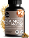 Atlantic Naturals Sea Moss Capsules – Irish Sea Moss with Black Seed Oil, Ashwagandha, Moringa, Ginseng & Ginger for Energy, Vitality & Wellness – Nutritional Supplement – Made in USA – 60 Capsules 2