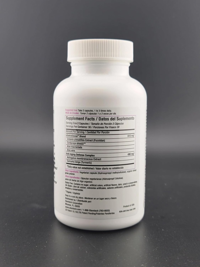 Unlock Your Body's Potential with stemrelease3™ - Cutting-Edge Stem Cell Nutrition for Natural Renewal and Youthful Vitality, Exclusive Blend for Enhanced Telomere Health 6