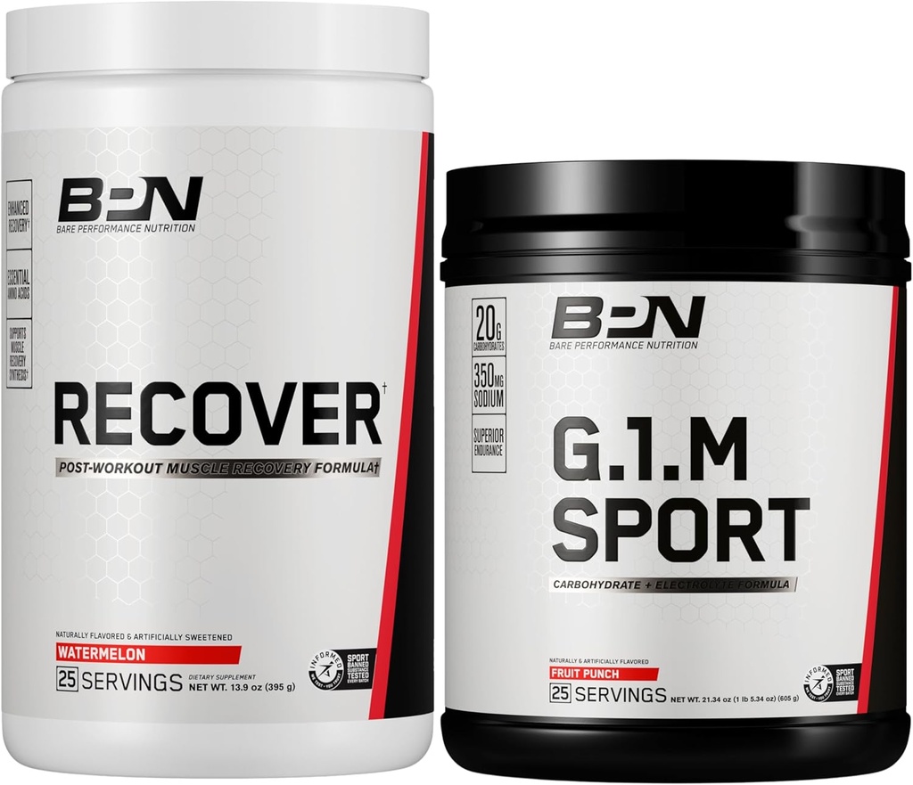 BARE PERFORMANCE NUTRITION BPN Recover & G1M Fruit Punch Bundle 2