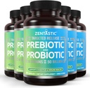 Zentastic Probiotics & Prebiotics Supplement - 50 Billion CFU - for Men & Women’s Immune & Digestive Health - 16 Strains - Shelf Stable - 300 Delayed Release Veggie Capsules 2