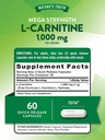 Nature's Truth L-Carnitine 1000mg | 60 Capsules | Mega Strength | Free Form | Non-GMO & Gluten Free Supplement 3