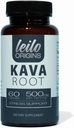 LEILO Kava Root Capsules | 500mg of Noble Extract/Serving to Support Stress and Promote Relaxation | (60 Vegan Capsules) 2