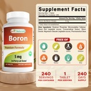 Best Naturals Boron Supplements 5 mg 240 Tablets (240 Count (Pack of 2)) 3