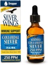 Natural Path Silver Wings Colloidal Silver Liquid - Enhanced Immune Support Supplement - 250ppm (1250mcg) - 2oz Dropper 2