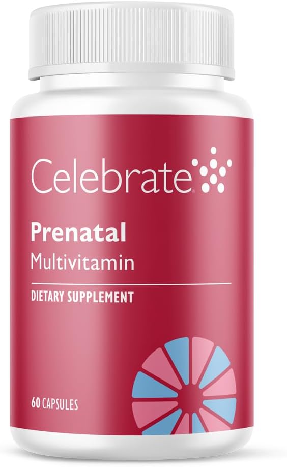 Celebrate Vitamins Bariatric Prenatal Multivitamin Capsules with Folate (Folic Acid), Vitamin A, Iron, Iodine, and Choline, for Roux en Y and Sleeve Gastrectomy Patients, 60 Count 2