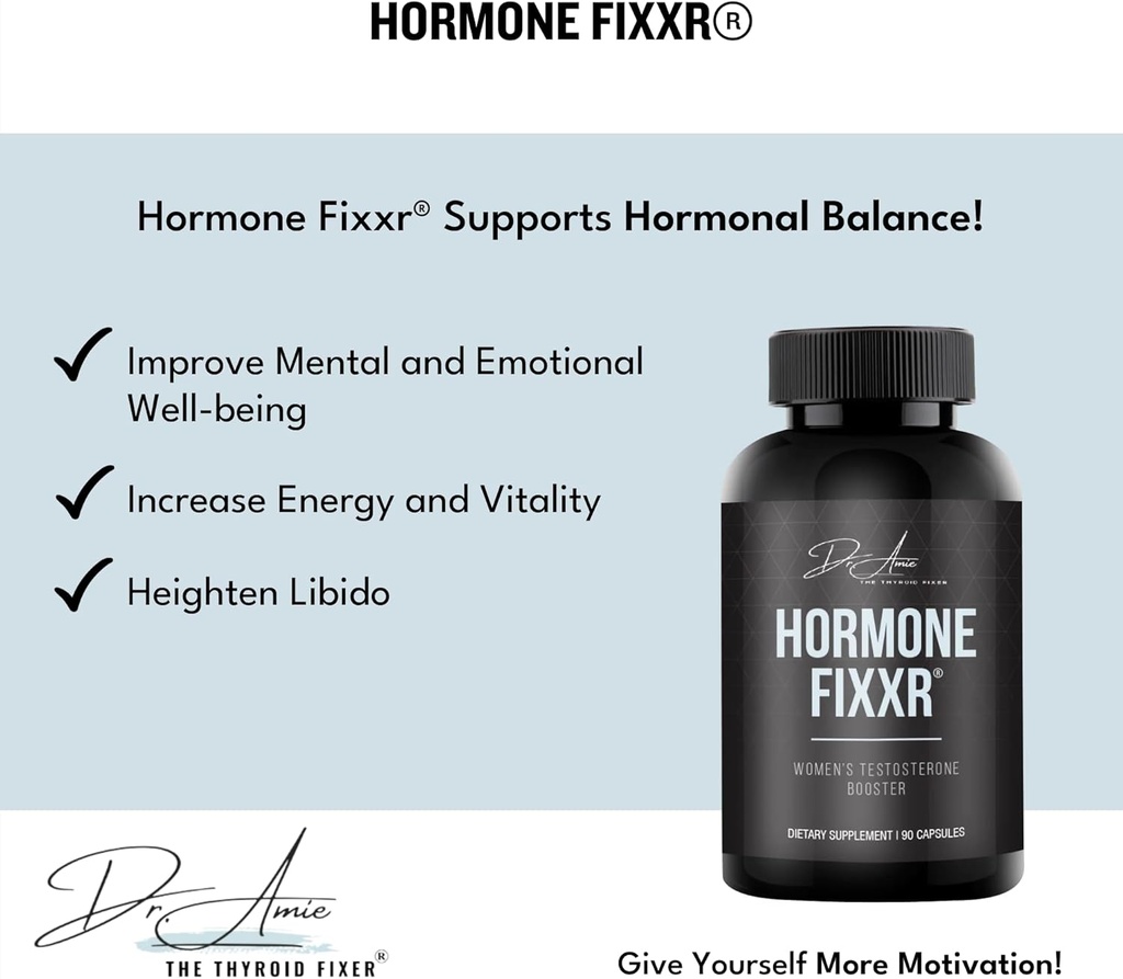 Hormone Support by Dr. Amie | Women's Testosterone Booster | 30 Day Supply, 90 Capsules 4