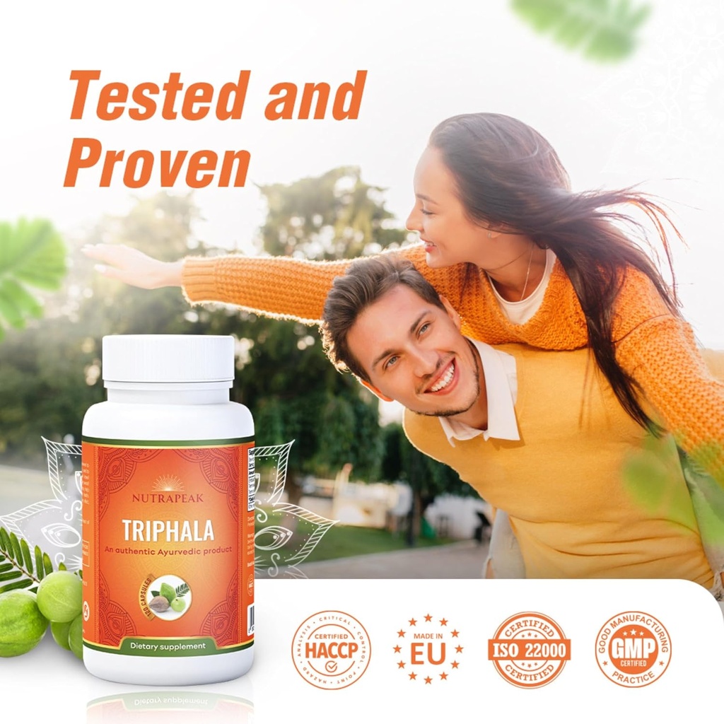 Triphala Capsules - 2000mg - Ayurvedic Triphala Guggulu Blend Made with Amla Haritaki Bibhitaki Powder - 120 Capsules - Vegan Non-GMO Soy Free Gluten Free 3