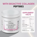 Total Collagen Boost with Verisol® Bioactive Collagen peptides Peptides Powder, Hyaluronic Acid & Marine Collagen 3