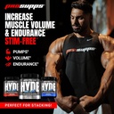 PROSUPPS Hyde Max Pump Stimulant-Free Pre-Workout, Unflavored and Creatine 300 Bundle 4