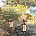 I Am Joy: Liquid Colloidal Gold 24k 99.99% Pure 100ppm Ruby Red Water Based All Natural Electrolysis Large 8oz Glass Bottle 5