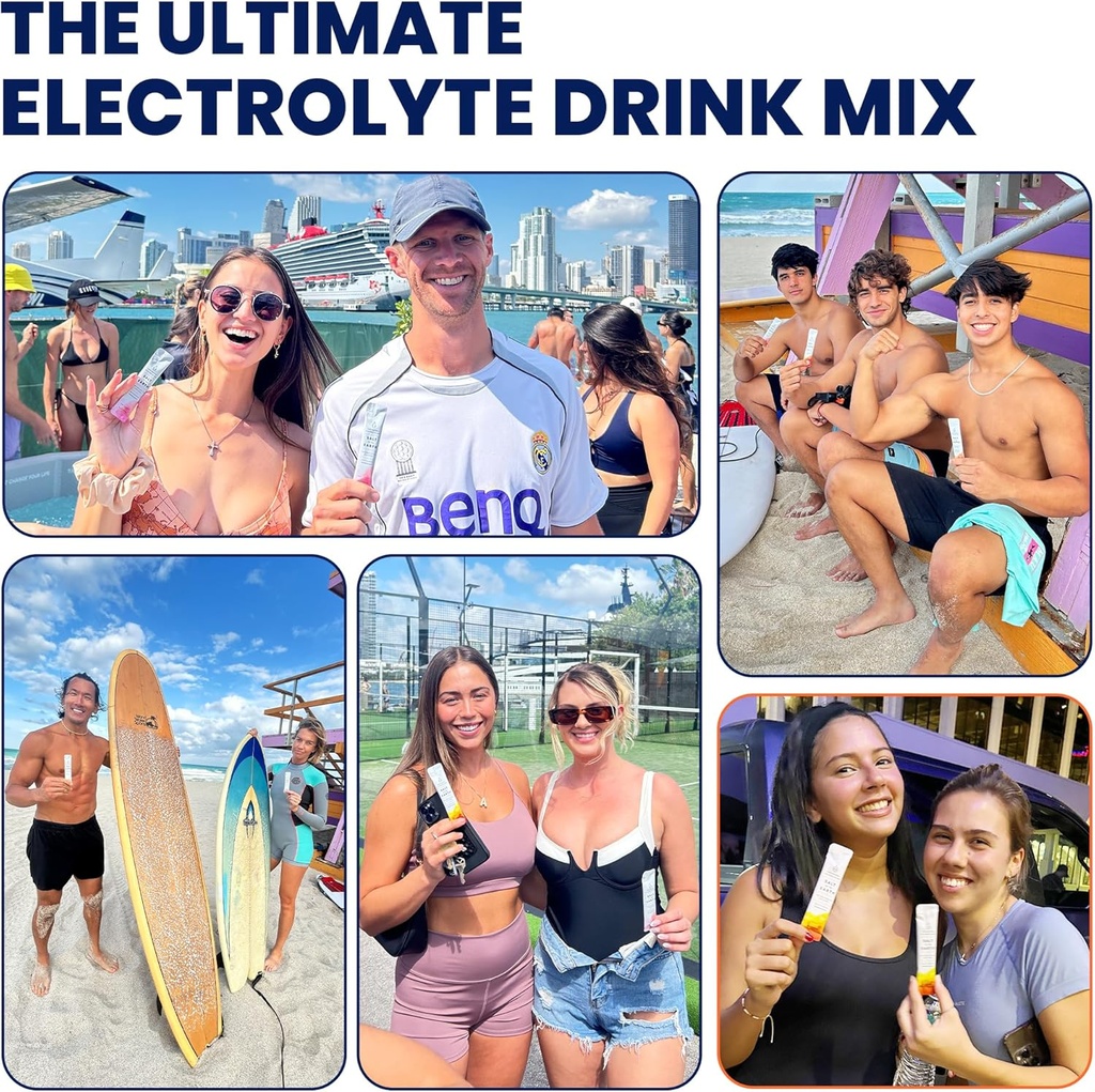 Salt of the Earth Premium Zero-Sugar Electrolyte - Made with Pink Himalayan Salt - Hydration Powder Packets | Premium Ingredients | Keto & Paleo Friendly | 30 Sticks, Grapefruit 3