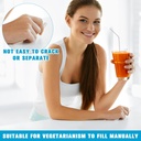 Timgle 2000 Count Empty Capsules with Lab Spoon Filling Kit Clear Fillable Empty Container DIY Vegetable Capsule Filling for Making Your Own Supplements 6