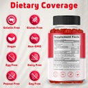 Apple Cider Vinegar Gummies for Kids, 60 Servings. Gluten Free, Vegan and Gelatin Free ACV Gummies 5