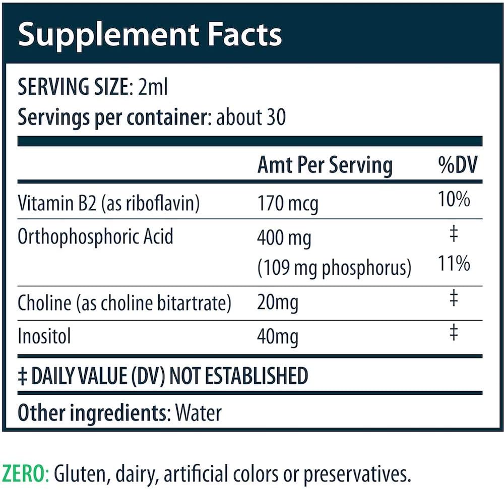 Phos Formula | Nausea | Supports Bone Health | Phosphorus Liquid Supplement with Dropper | 2 fl oz 5