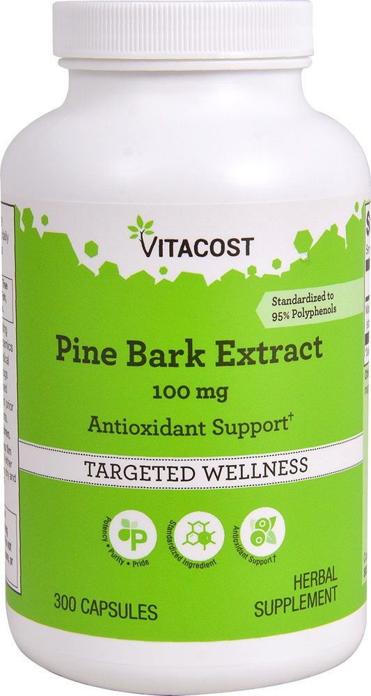 Vitacost Pine Bark Extract - Standardized to 95% OPC -- 100 mg - 300 Capsules 2