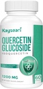 Quercetin Glucoside 1200mg Supplements - Isoquercetin with 6X Bioavailability,60 Veggie Capsules,Contain Black Pepper & Rutin for Max Absorption 2