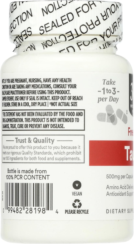 365 by Whole Foods Market, Taurine 500mg, 60 Count 6