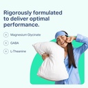 Rest Support Magnesium Supplement - Magnesium for Sleep - Non-Habit Forming Sleep Aid with Magnesium Glycinate & L-Theanine, 60 Capsules - by Sleep is the Foundation 5