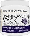 Host Defense BrainPower Stack Powder - Targeted Brain Support Supplement - Powder Mushroom Supplement with Lion's Mane, Niacin (B3) & Vitamin B12 - Herbal Brain Support - 100g (66 Servings)* 2
