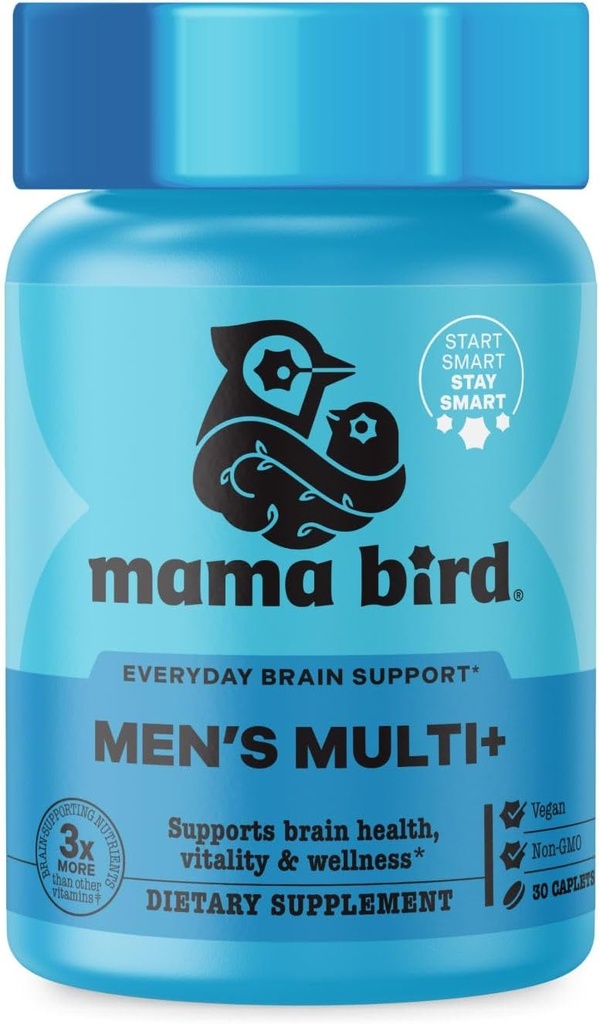 Best Nest Wellness Men's Multi Plus - Daily Multivitamin for Brain & Energy Health Support - Daily Multivitamin for Men - Probiotics & Digestive Enzyme Formula - 30 Caplets 2