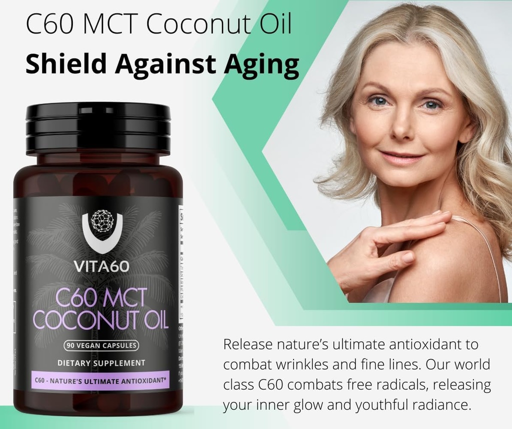 C60 Oil Capsules | Age-Defying Vitality and Antioxidant Support | 99.99% Pure Solvent Free C60 | Organic Oil | Vegan Friendly | Superior Customer Service (Coconut Oil) 6