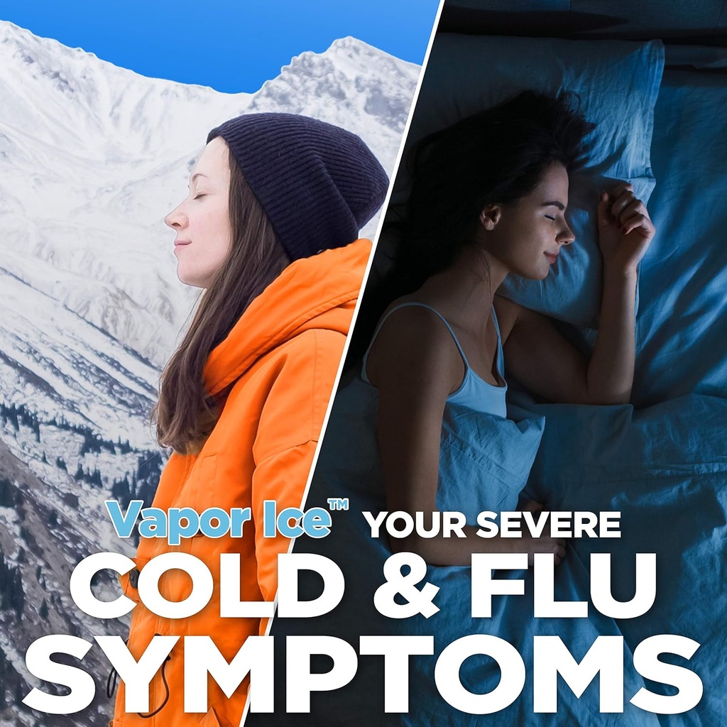 Basic Care Vapor Ice Day and Night Severe Cold and Flu Relief Caplets, Maximum Strength Medicine, Combo Pack, 48 Count 6