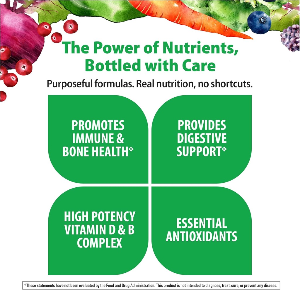 Rainbow Light Multivitamin for Men, Vitamin C, D & Zinc, Probiotics, Men's Multivitamin Provides High Potency Immune, Heart, & Liver Support, Non-GMO, Vegetarian, 120 Tablets 5