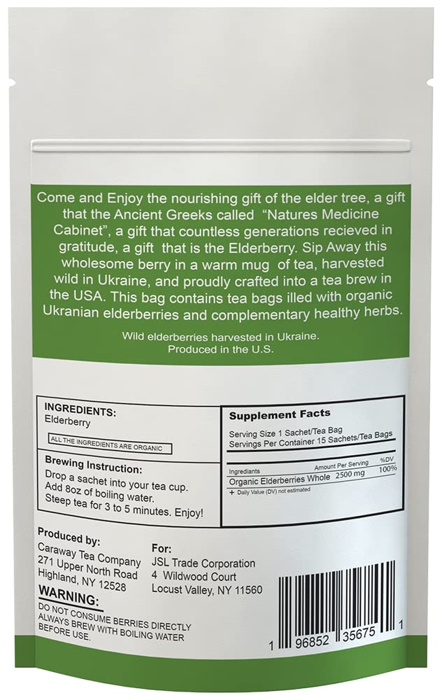 Elderberry Tea (15 ct) - Made in the USA 3